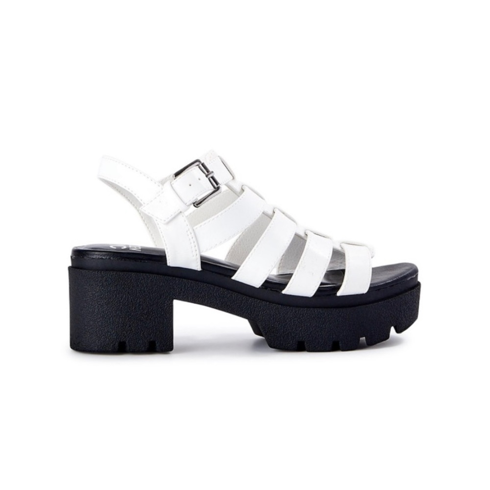 Madden Strappy Slingback Sandal in White